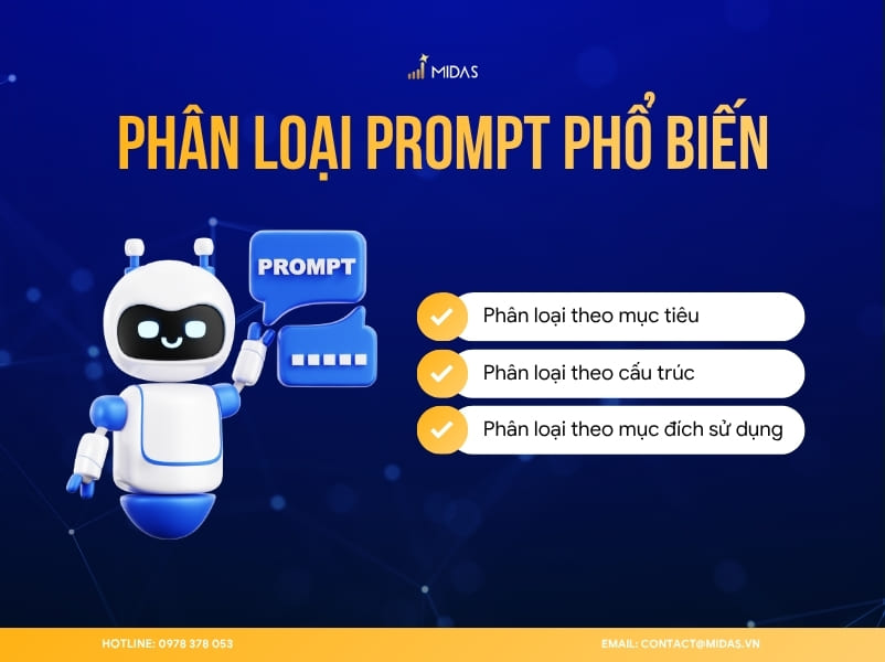 Prompt được chia thành 3 nhóm chính