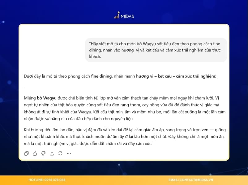 Ví dụ cụ thể về prompt