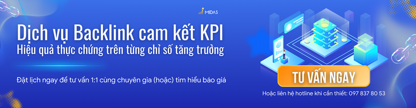 Banner dịch vụ Backlink cam kết KPI