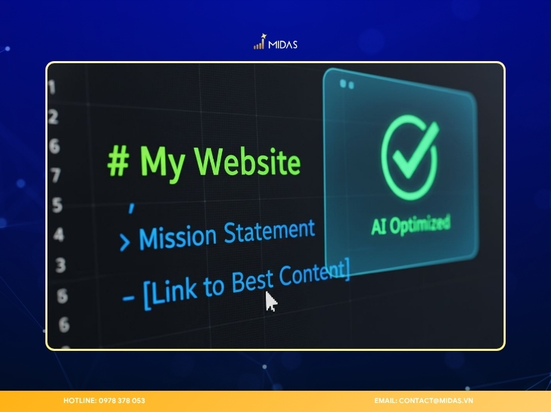 LLMs txt giúp AI dễ dàng hiểu và trích dẫn nội dung quan trọng nhất trên website