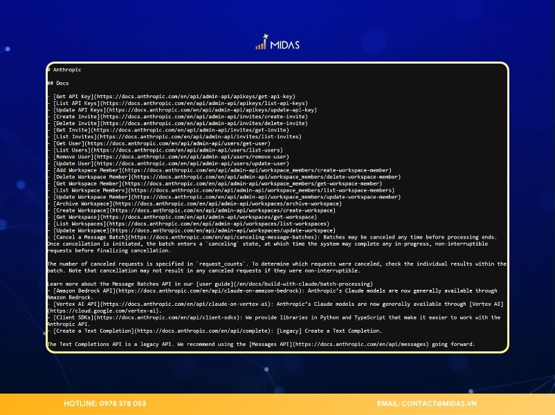 Ví dụ một file LLMs txt điển hình (nguồn: ahrefs)