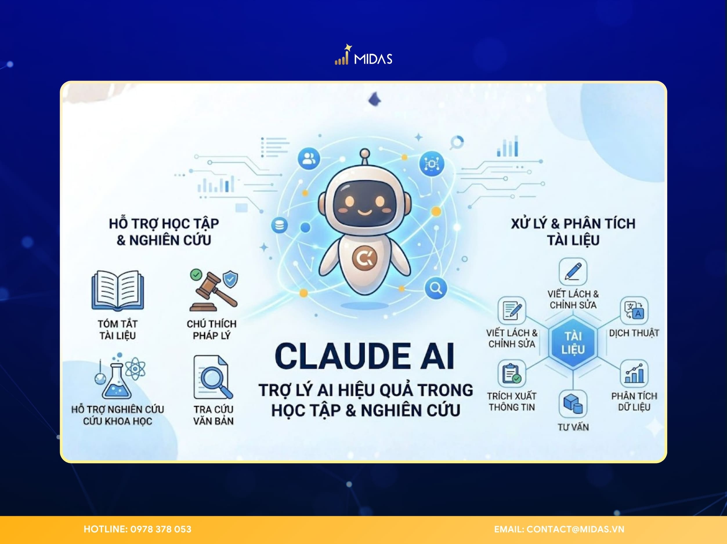 Claude AI hỗ trợ hiệu quả trong học tập, nghiên cứu và xử lý tài liệu