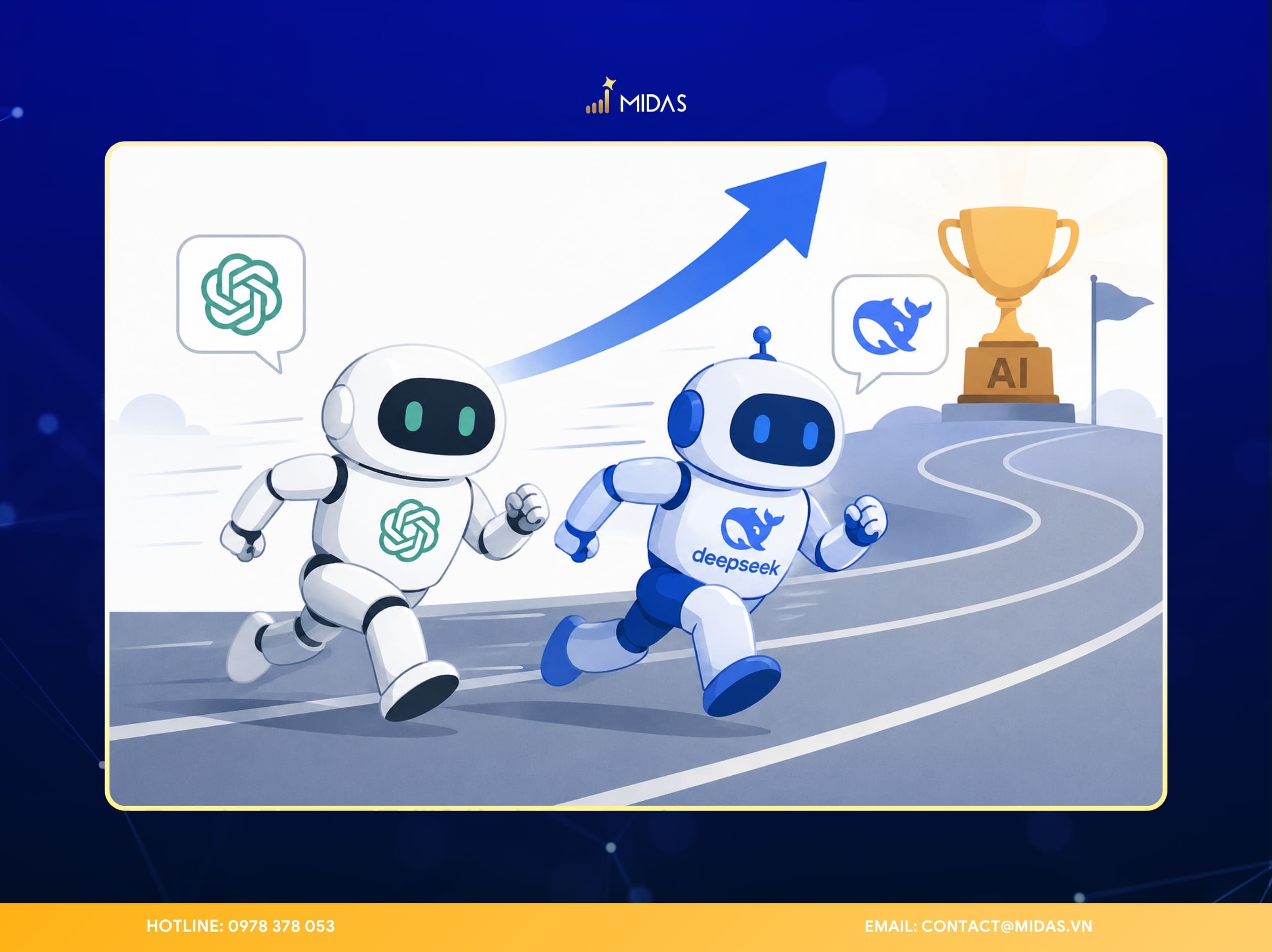 DeepSeek đang trở thành đối thủ đáng chú ý của ChatGPT trong cuộc đua AI