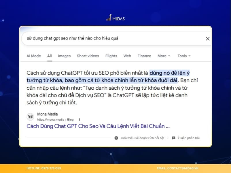 Sử dụng câu hỏi trong tiêu đề bài viết để khớp chính xác với ý định tìm kiếm