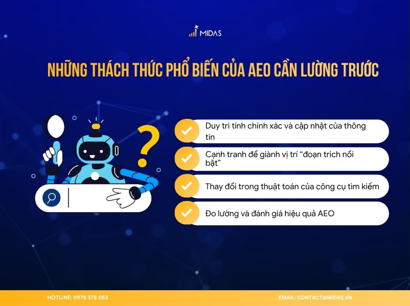 Những thách thức phổ biến của AEO cần lường trước