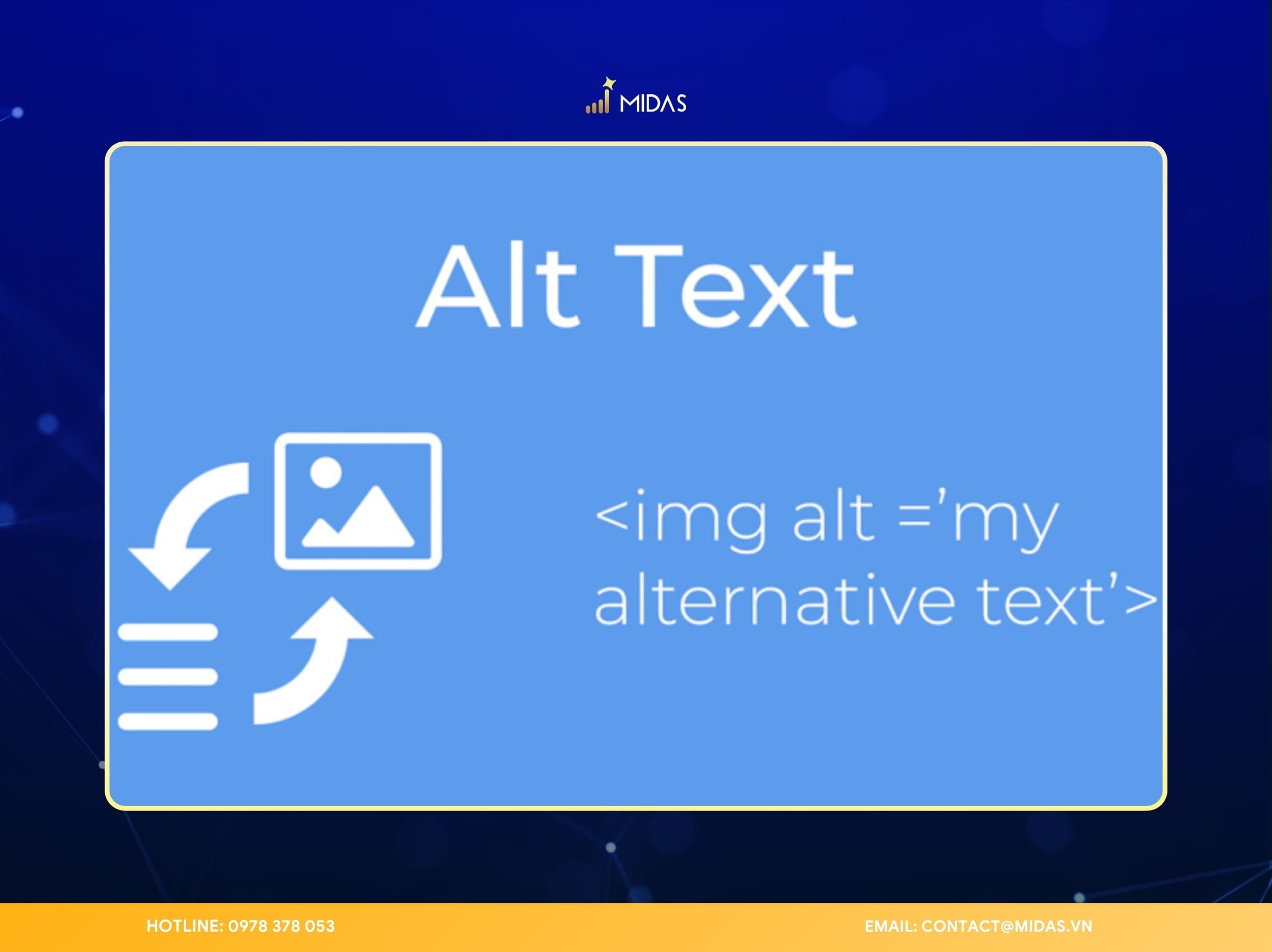 Alt Text là viết tắt của “Alternative Text”