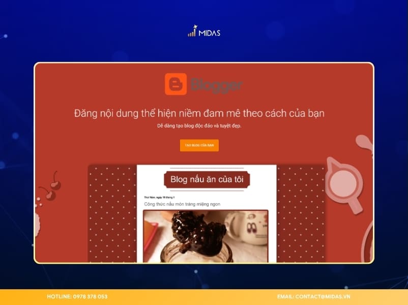 Blogspot là một nền tảng tạo blog miễn phí