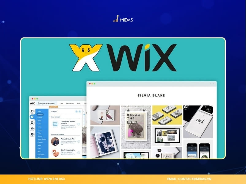 Wix là nền tảng tạo website và blog với giao diện kéo thả dễ sử dụng