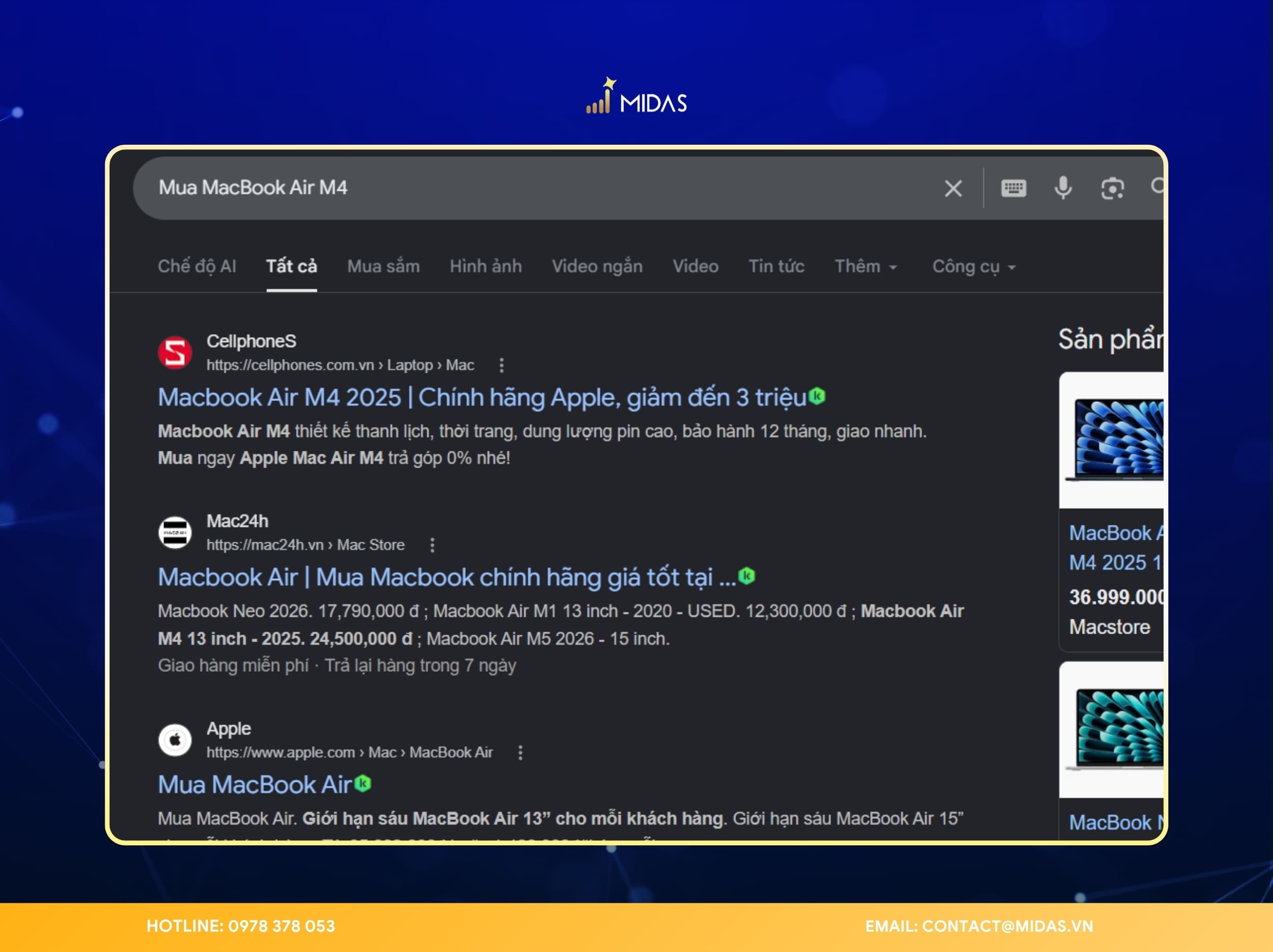 Ví dụ về transactional Intent