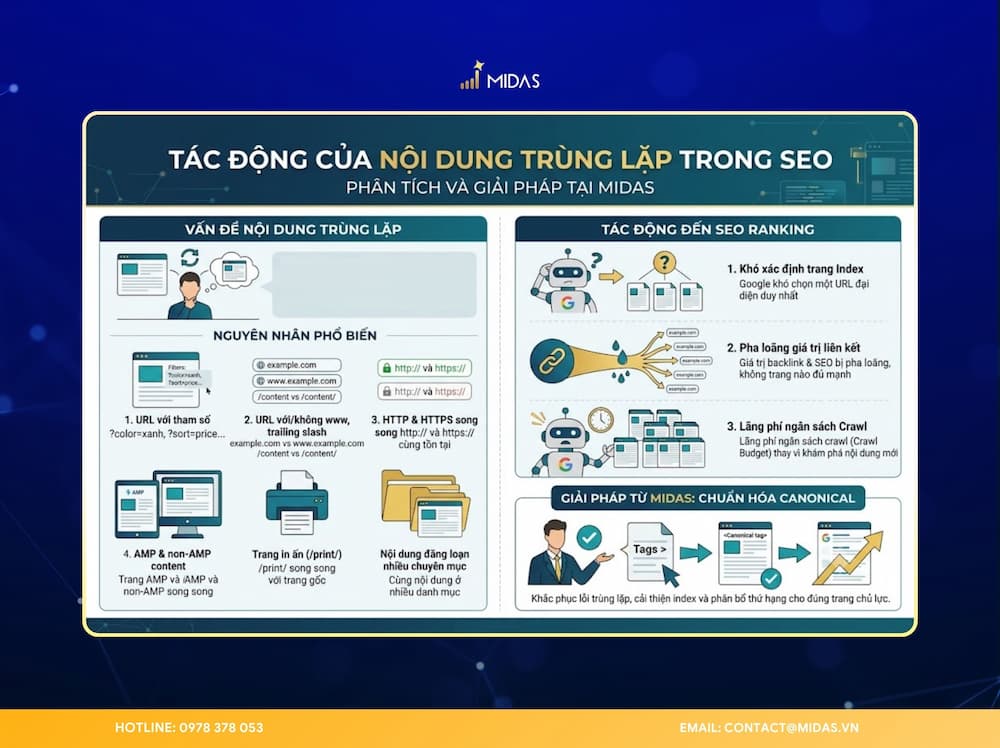 Sử dụng Canonical URL giúp công cụ tìm kiếm xác định URL 