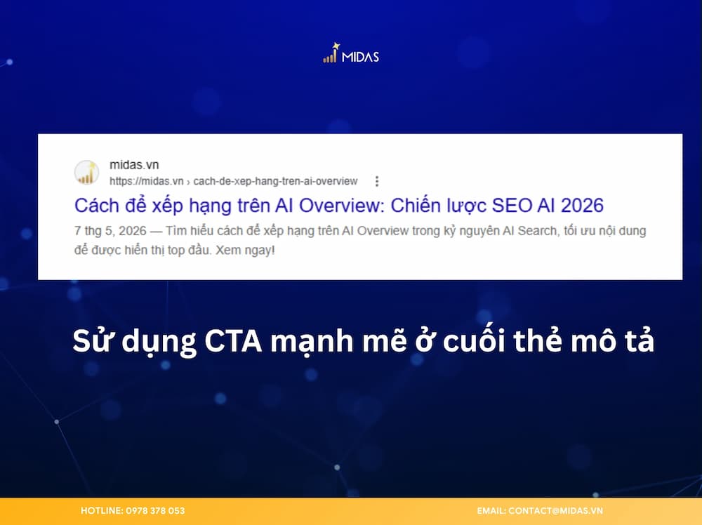 Cách sử dụng CTA trong meta description để thu hút người đọc