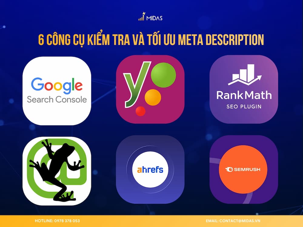 6 công cụ kiểm tra và tối ưu thẻ meta mà Midas khuyên bạn nên dùng