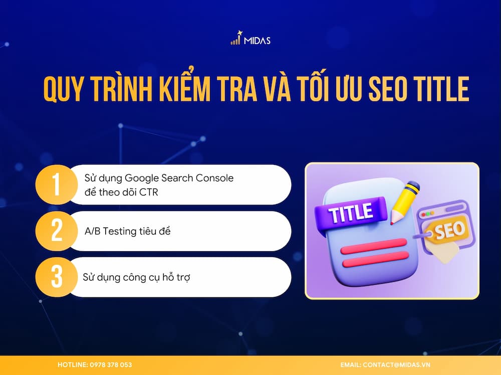 Kiểm tra và tối ưu title liên tục sau khi xuất bản bài viết để đạt kết quả tốt