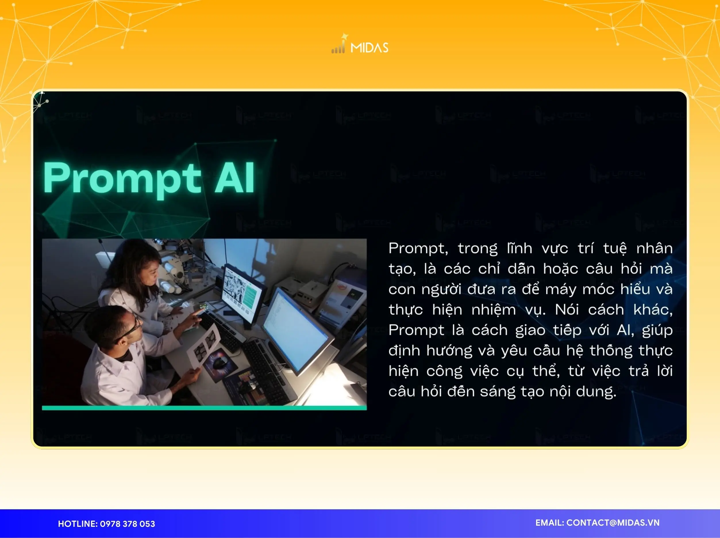 Prompt được định nghĩa là một chuỗi dữ liệu đầu vào