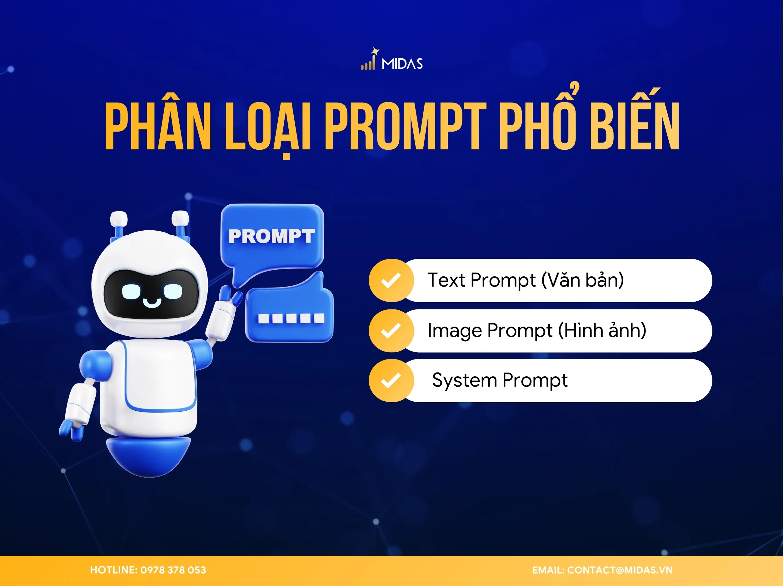 Prompt được chia thành 3 nhóm chính
