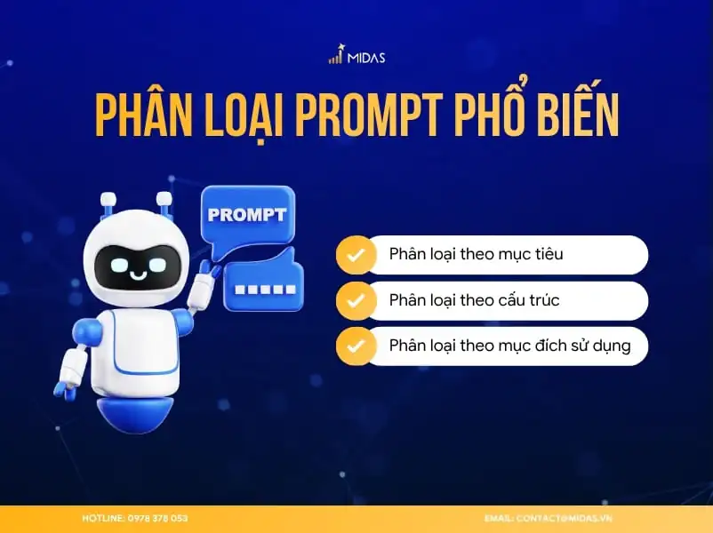 Prompt được chia thành 3 nhóm chính