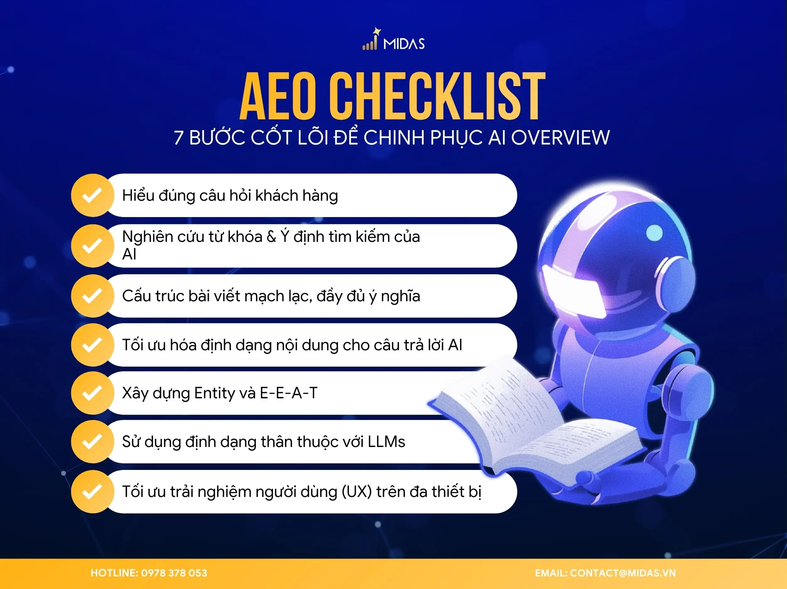 Checklist 7 bước cốt lõi để chinh phục AI Overview