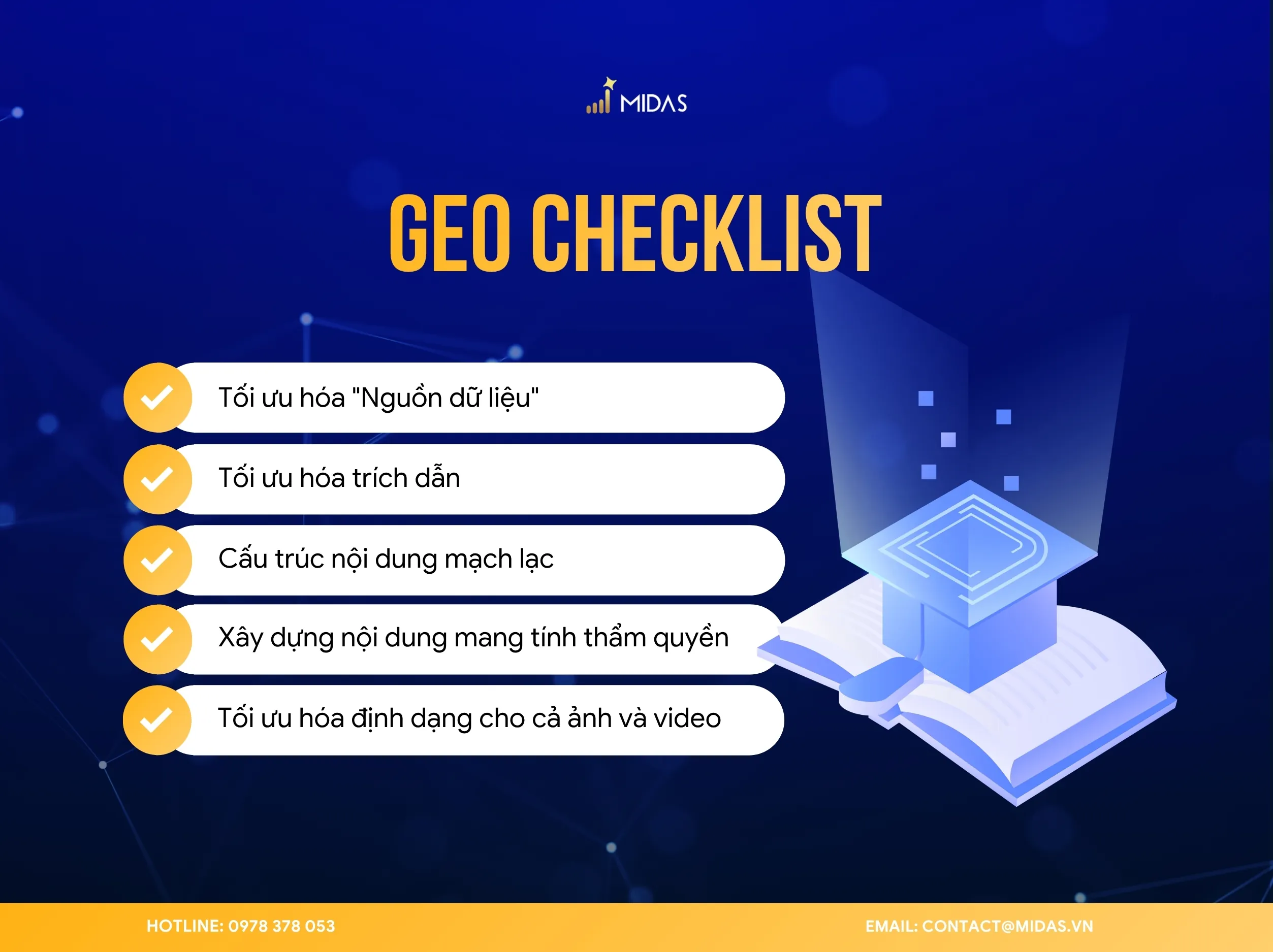 Triển khai chiến lược GEO 2026 hiệu quả cùng Midas Agency