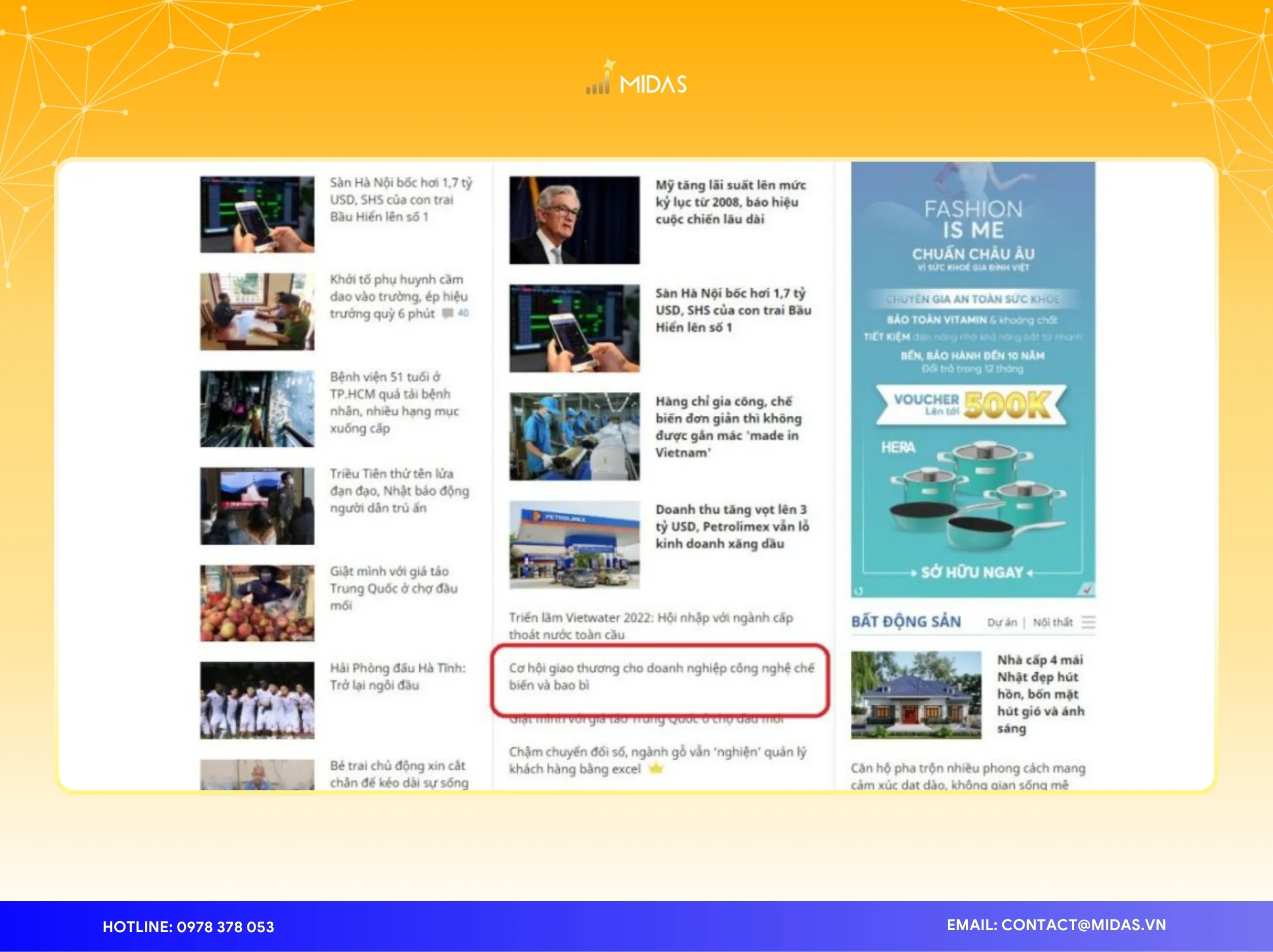 Tăng cường Digital PR trên các tờ báo chuyên ngành và các bài báo cáo uy tín