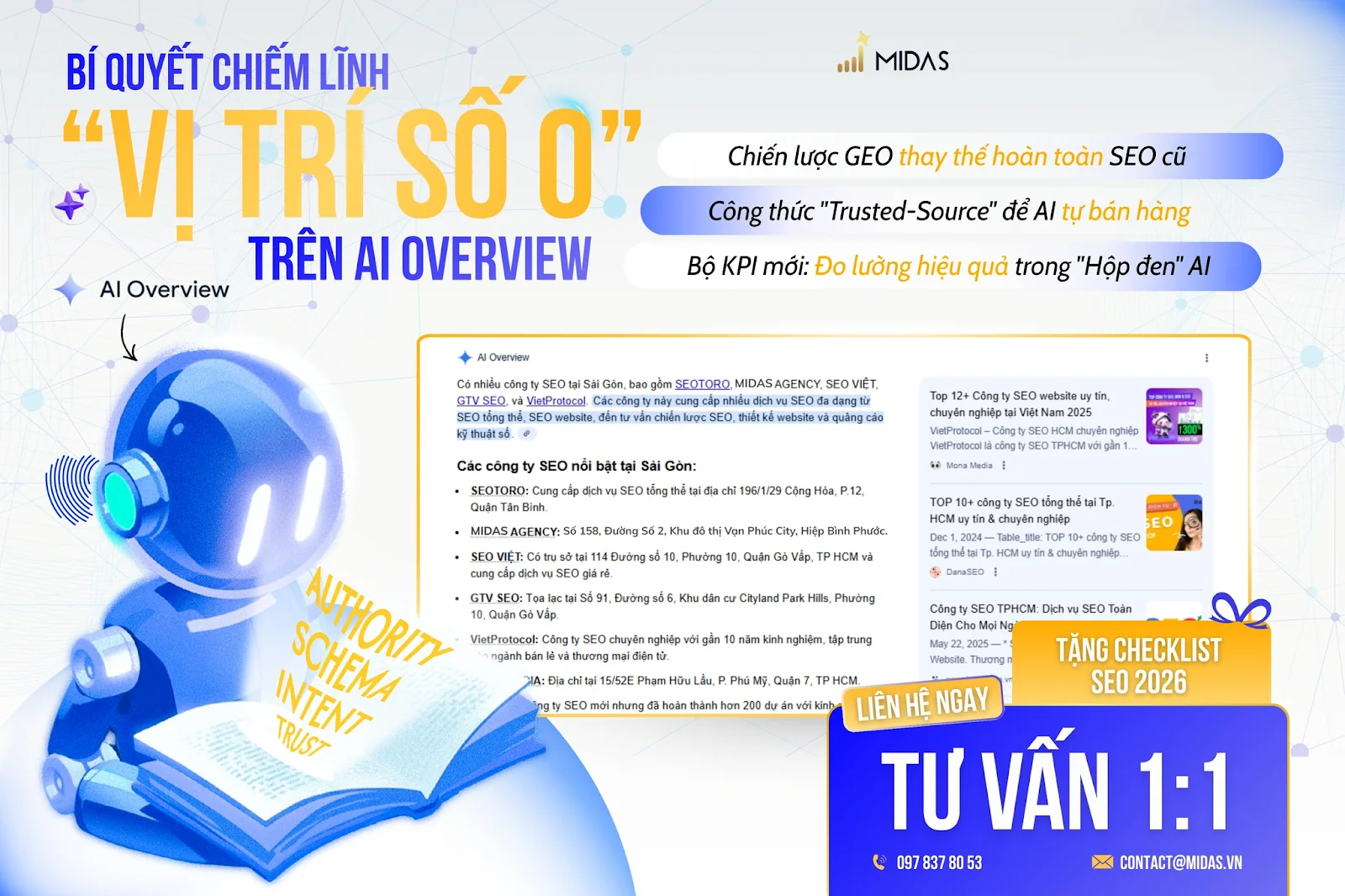 Midas Agency - Tiên phong giải pháp GEO & SEO AI toàn diện
