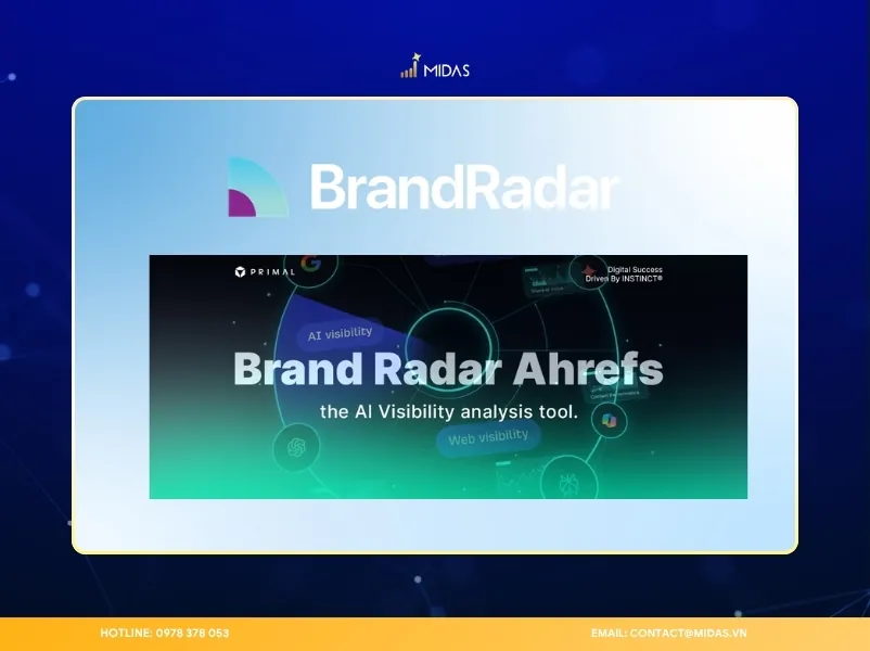 Ahrefs Brand Radar khai thác dữ liệu lớn để theo dõi AI Visibility
