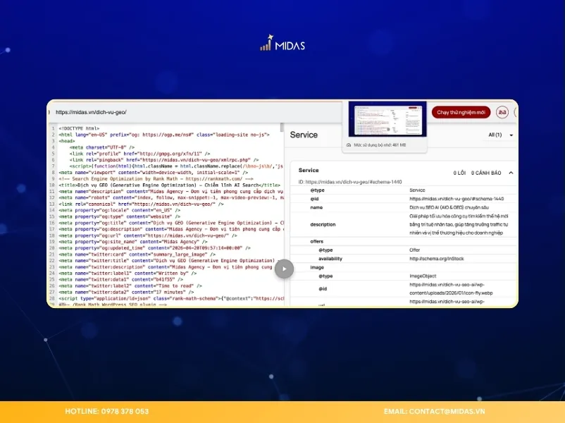 Loại Schema này giúp AI hiểu chính xác doanh nghiệp đang cung cấp dịch vụ gì