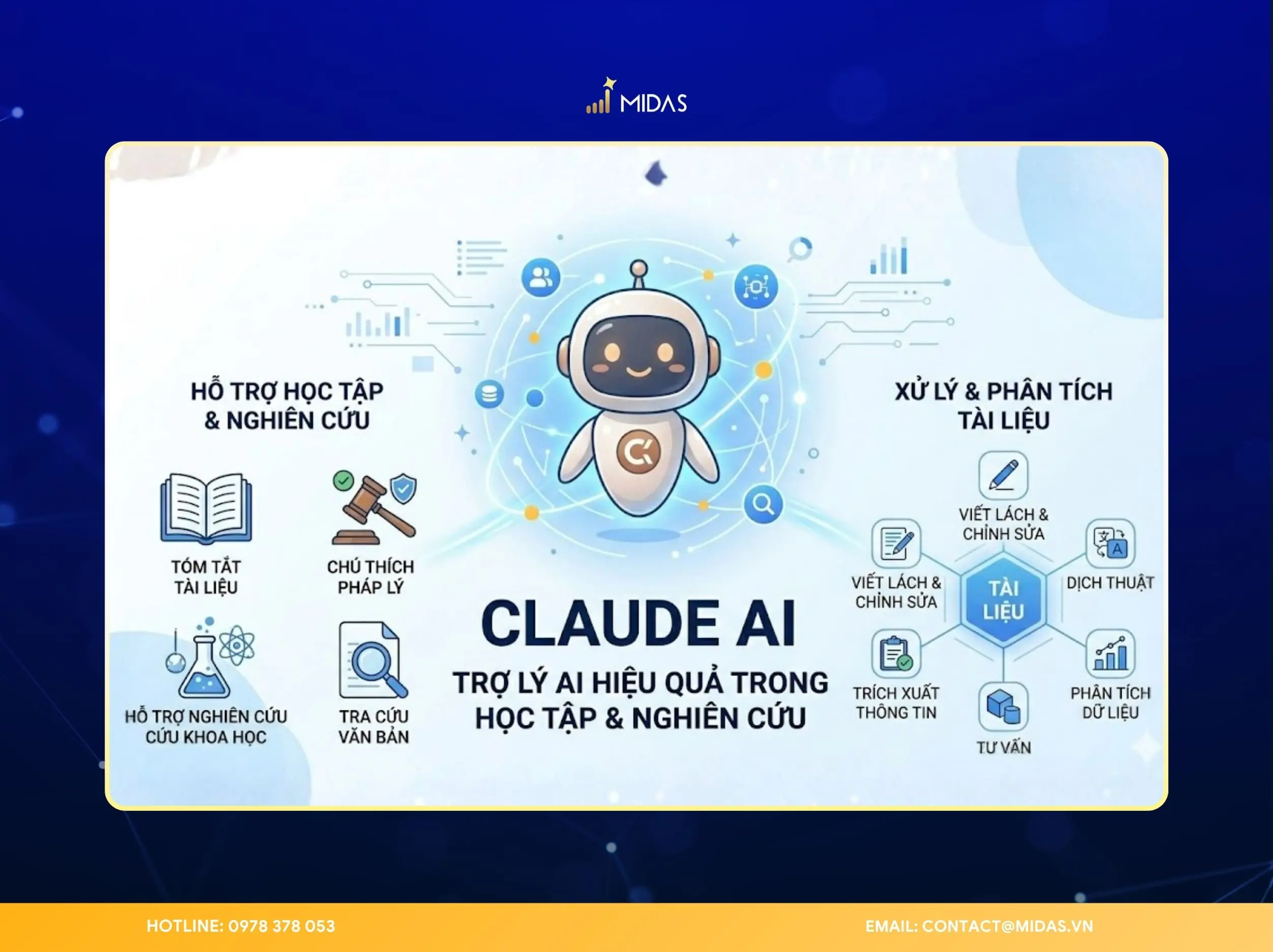 Claude AI hỗ trợ hiệu quả trong học tập, nghiên cứu và xử lý tài liệu