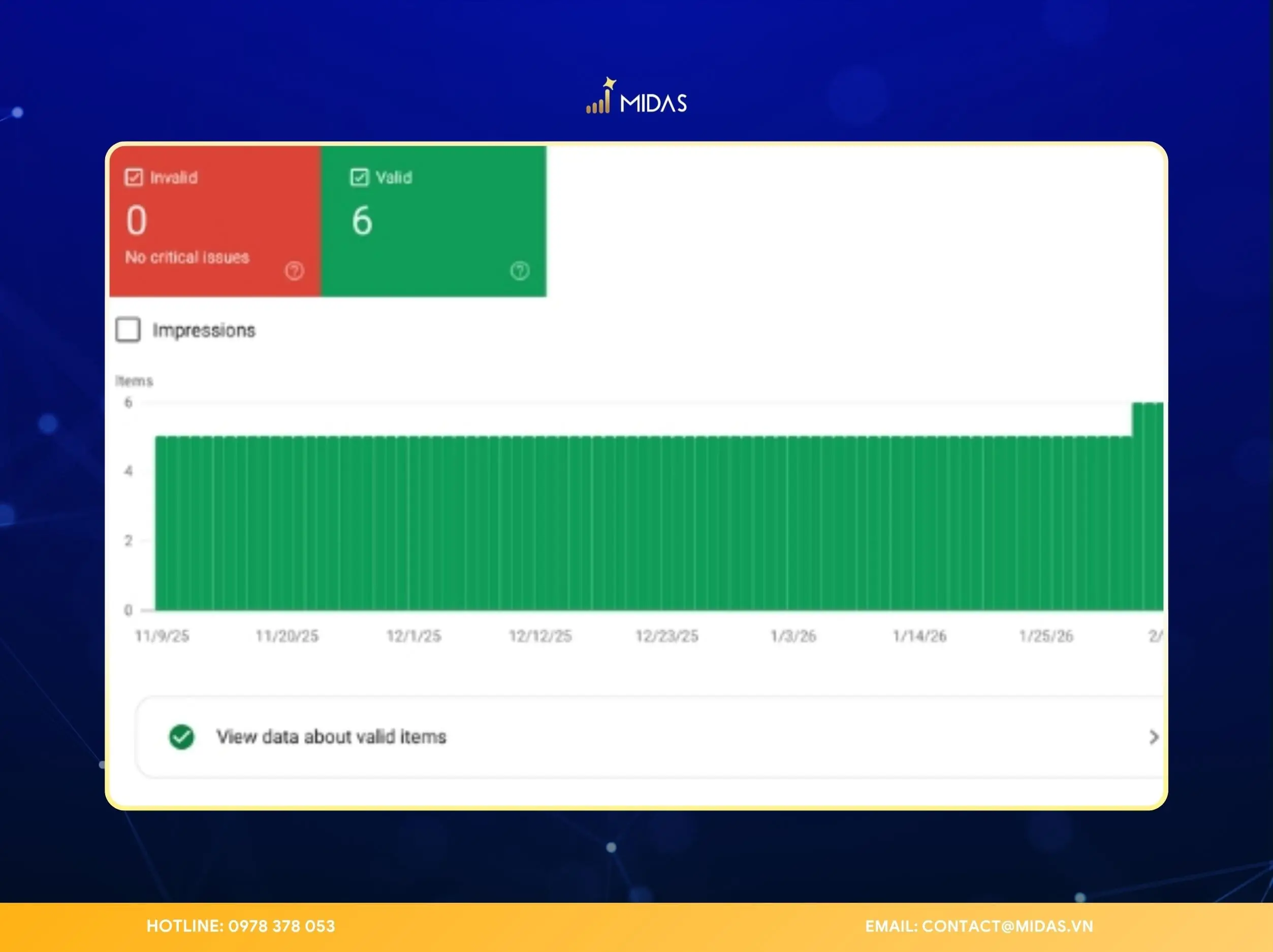 Kiểm tra Schema trong tab Enhancements của Search Console
