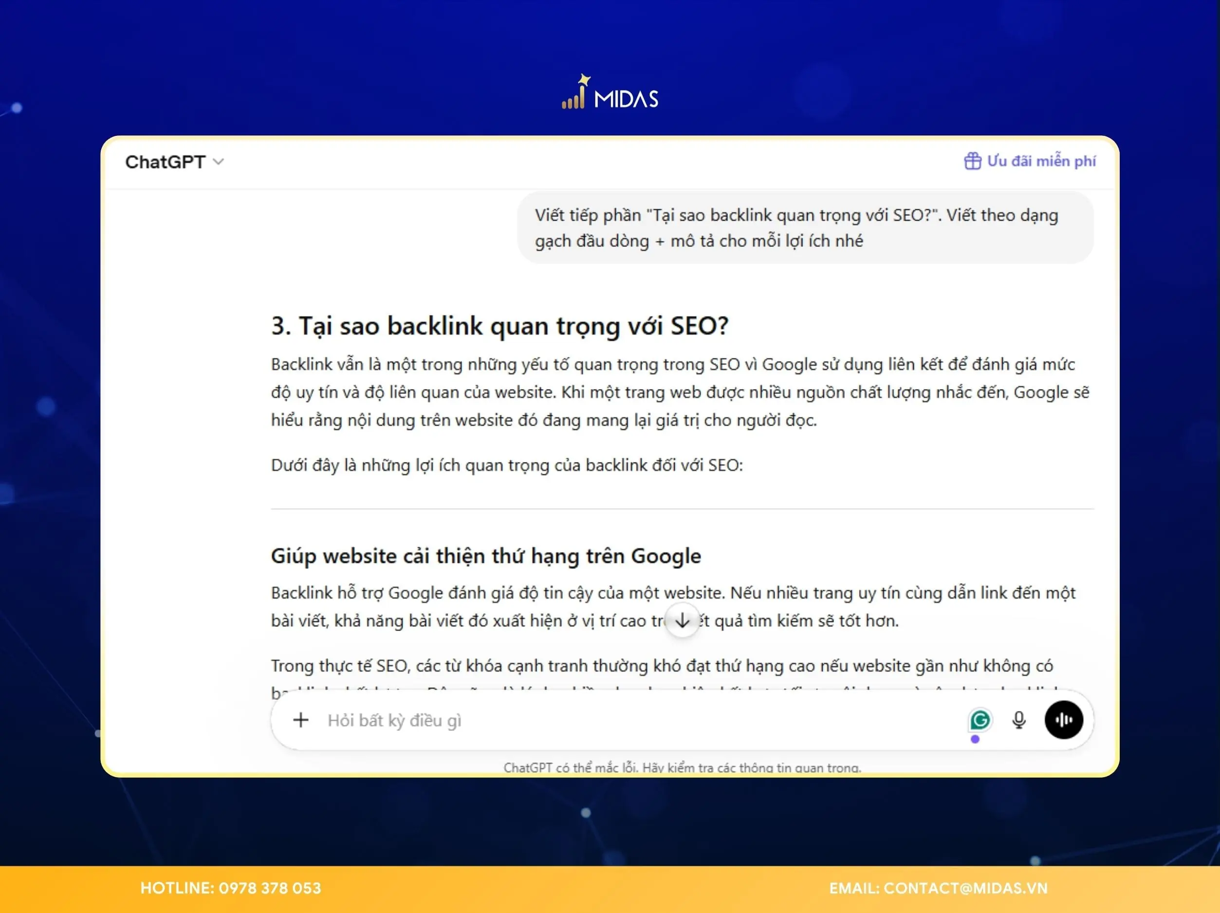 So sánh Perplexity với ChatGPT, ChatGPT có khả năng viết content theo nhiều định dạng khác nhau